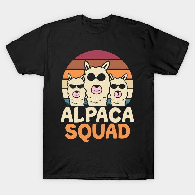 Alpaca Squad Llama T-Shirt by AngelBeez29